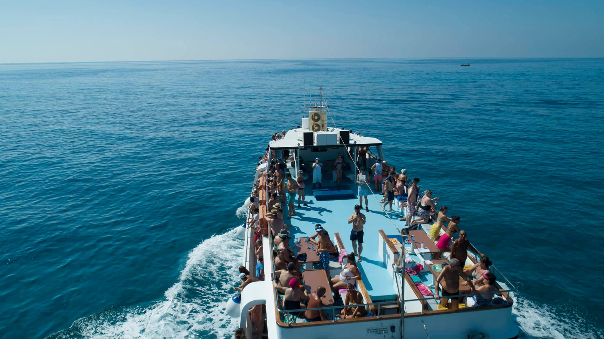 Aphrodite II cruise ship sailing along the Cyprus coast