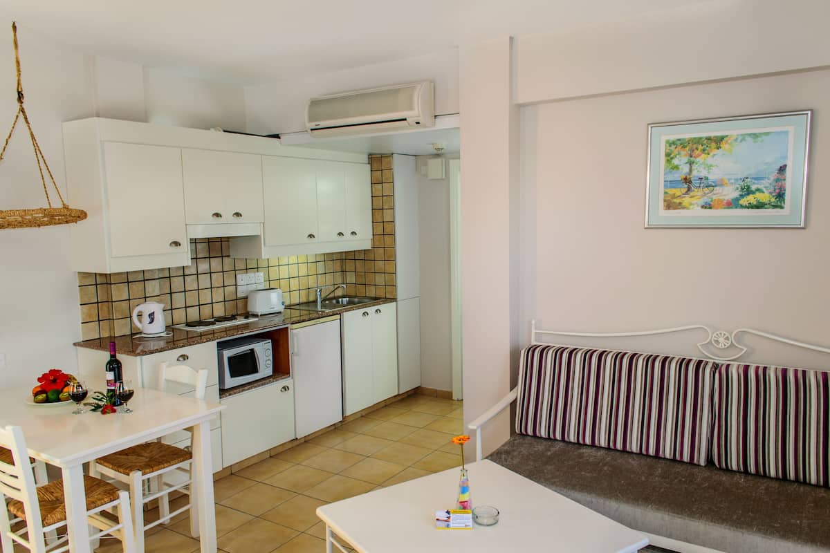 Studio accommodation details at Aktea Beach Village